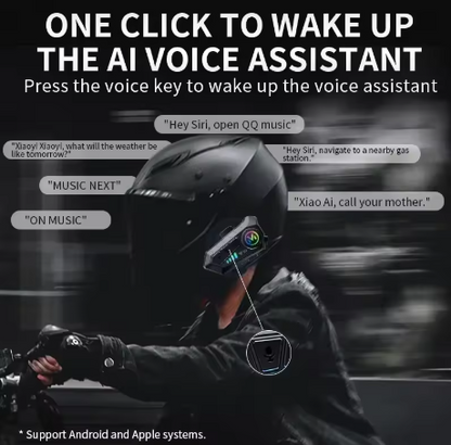 Casque Bluetooth étanche pour casque de moto